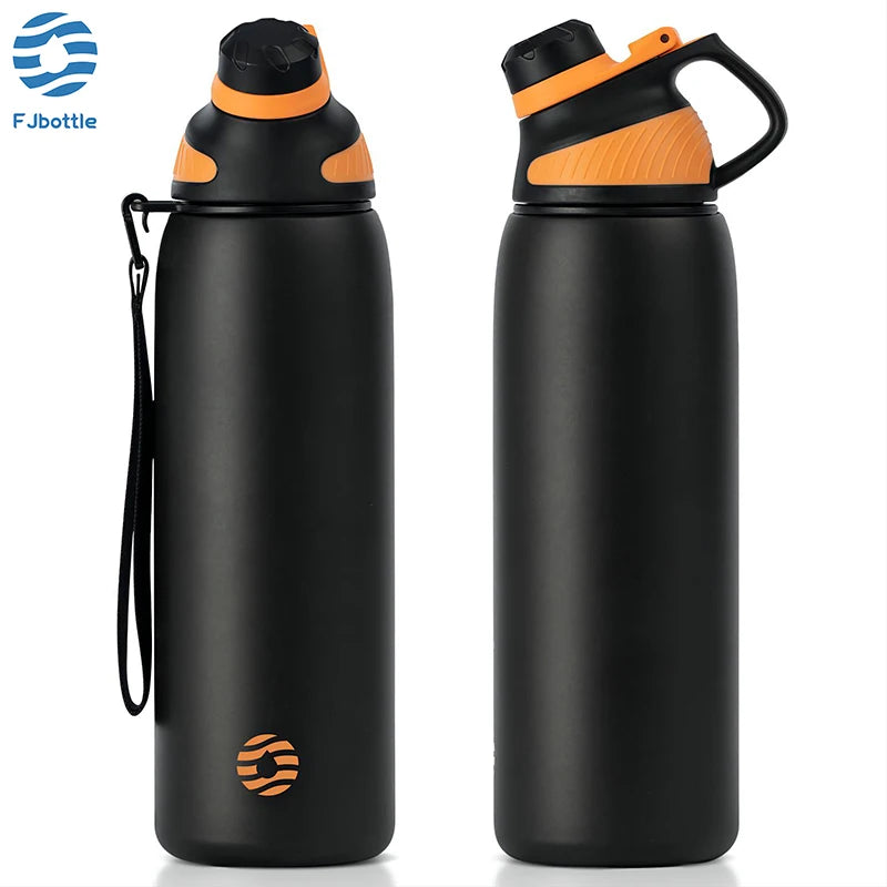 "Stay Cool, Stay Adventurous: The Ultimate Magnetic Lid Water Bottle!"