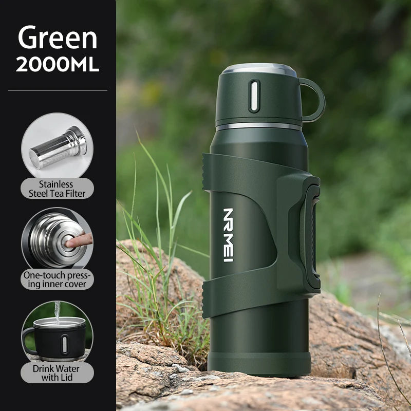 "Hot or Cold, On the Go: Stainless Steel Insulated Jug for Every Adventure!"