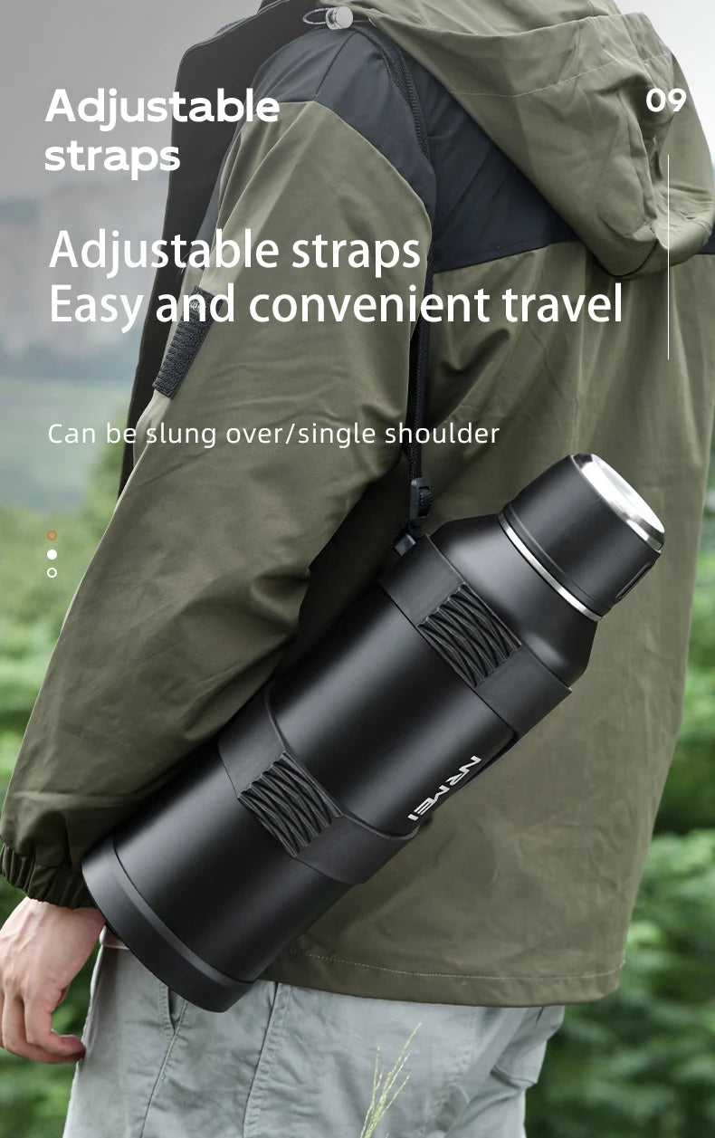 "Hot or Cold, On the Go: Stainless Steel Insulated Jug for Every Adventure!"