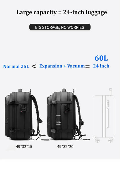 "From Bulky to Compact: Revolutionize Travel with Vacuum Suction!"