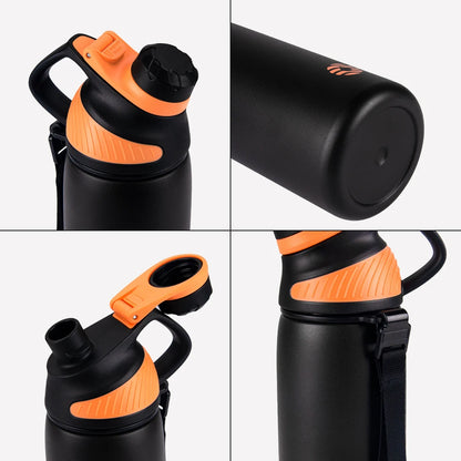 "Stay Cool, Stay Adventurous: The Ultimate Magnetic Lid Water Bottle!"